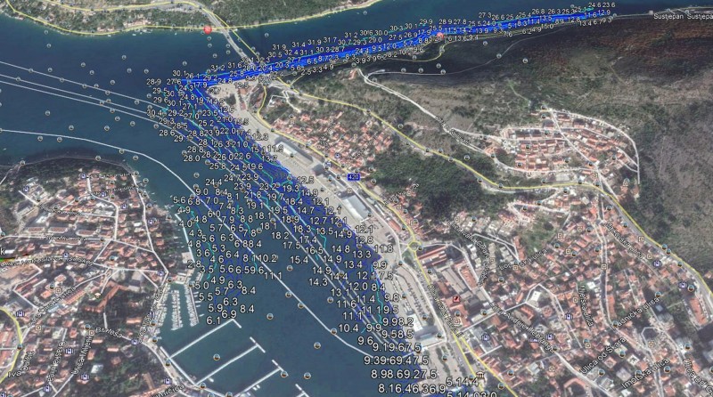 Batimetrija lučkog područja Dubrovnik